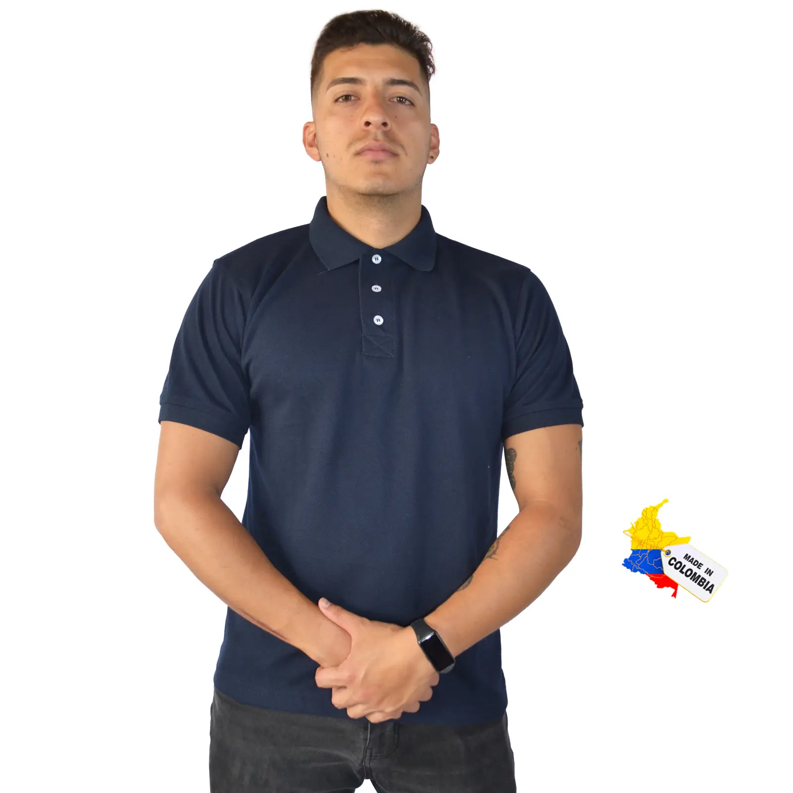 Camisa tipo polo 100% algodón. 